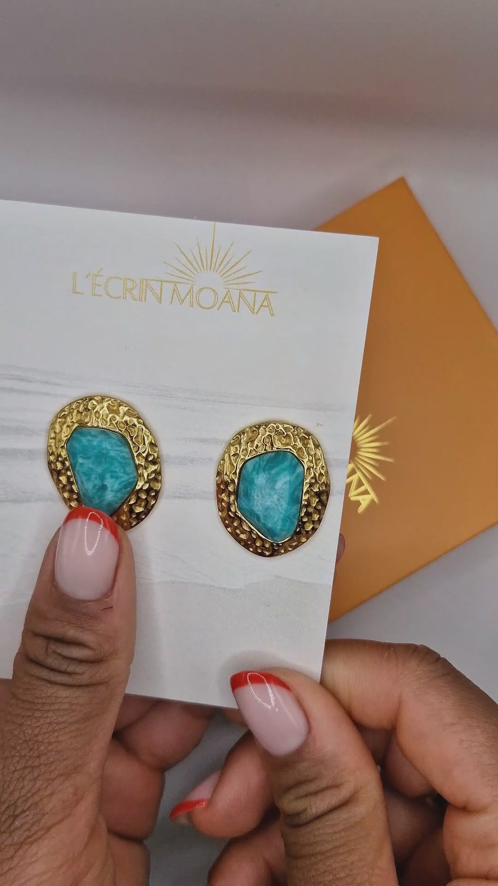 Boucles d'oreilles Clitoria